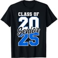 thumbnail image 1 of Class of 2025 Senior 2025 Back To School Graduates 2025 Blue T-Shirt, 1 of 4