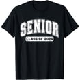 thumbnail image 1 of Class of 2025 Senior 2025 Graduation 2025 Back To School T-Shirt mens t shirt，black，women，funny，misfits，men，journey，t-shirt, 1 of 4
