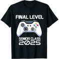 Class of 2025 Senior Video Game Final Level School Gamer TShirt