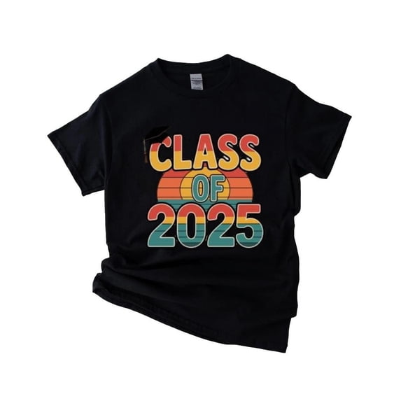 Class of 2025 T-Shirt , Hoodie , Sweatshirt Bold Clean Typography Graduation Graphic, for men & women, up to size 5XL