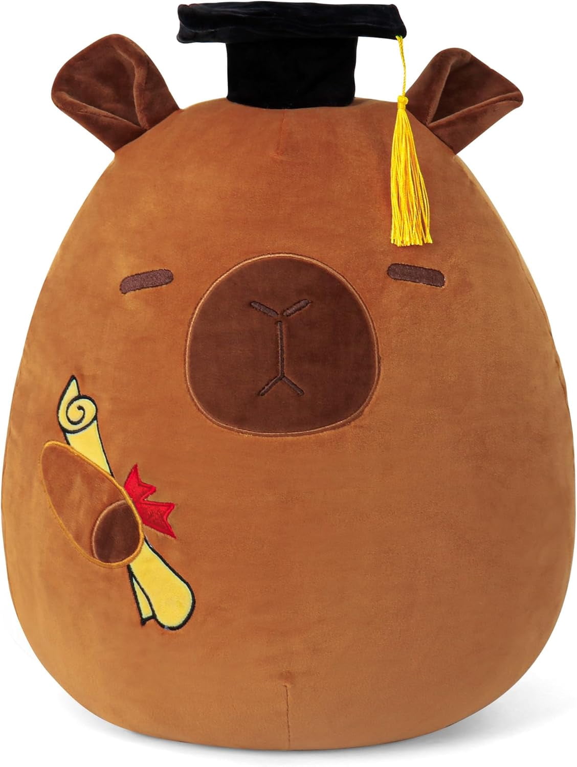 Class of 2026 18in Graduation Stuffed Animal with Cap, Fringe & Diploma, Grad Gifts for Preschool, Kindergarten, Elementary, High School(Capybara)