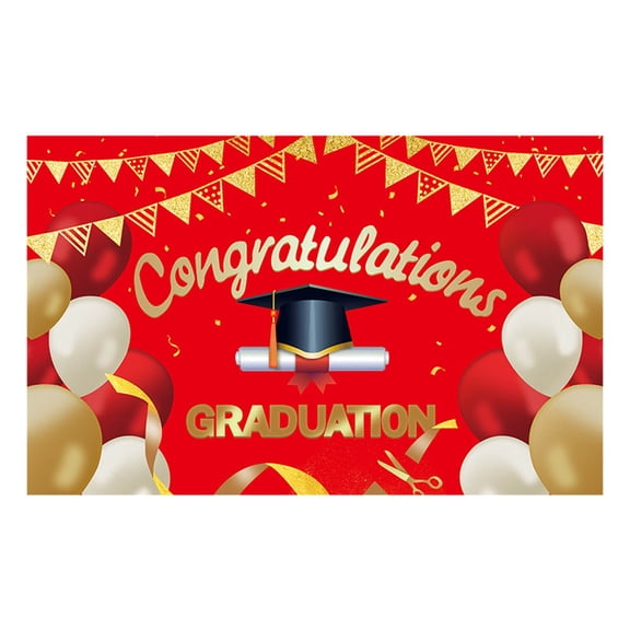 Class of 2026 Congrats Grad Banner, Reusable Hanging Backdrop for Graduation Party Photoshoot and Home Wall Decor