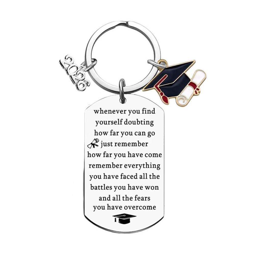 Graduation Key Rings Ideas Class of 2026 Graduation Keychains Love Heart Shaped Metal Key Ring Bag ...