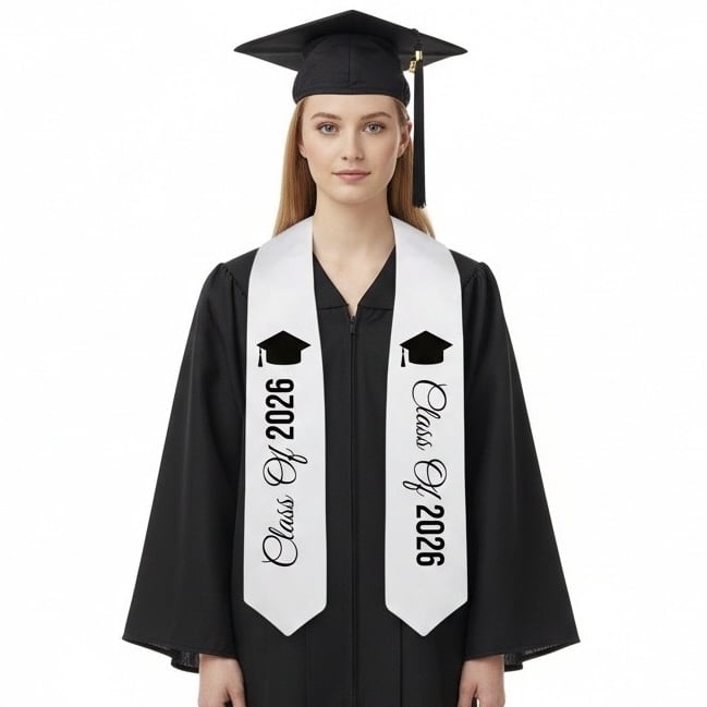 Class of 2026 Graduation Stole, Custom Senior Sash with Year ...