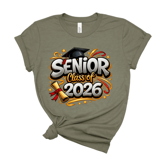 Class of 2026 Graduation Tee, Senior End of Year Apparel, High School ...