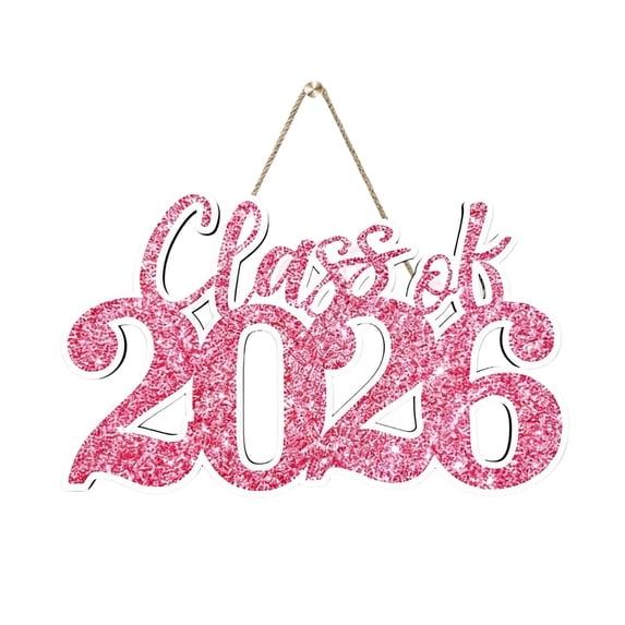 Class of 2026 Graduation Wooden Sign and Photo Booth,'Class Of 2026' Sign Graduation Decorations for High School College Grad Party Backdrop Supplies