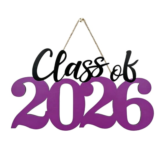 Class of 2026 Graduation Wooden Sign and Photo Booth,'Class Of 2026' Sign Graduation Decorations for High School College Grad Party Backdrop Supplies