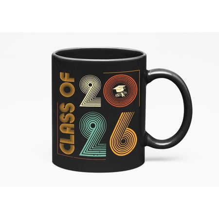 Class of 2026 - School Graduation, Black 11oz Ceramic Mug