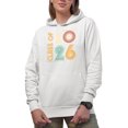 thumbnail image 1 of Class of 2026, School Graduation, White Hooded Sweatshirt or Hoodie, Small, 1 of 5