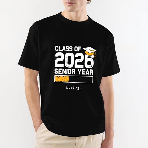 Class of 2026 T-Shirt, 2026 Senior Year Loading Funny Senior 2026 Tops,OdeJous Funny Clothing Black 2XL