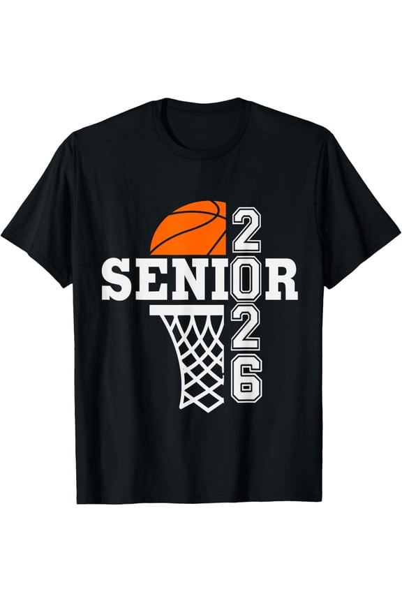 Class of 2026 basketball senior 26 player team graduation Adult T-shirt