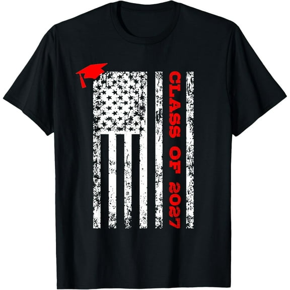 Class of 2027 T-ShirtMen and women can wear, black T-shirts, gifts. Age: M,L，XL 2XL, 3XL, 120XL