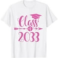 thumbnail image 1 of Class of 2033 Grow With Me Kindergarten School Graduate Gift T-Shirt, 1 of 3