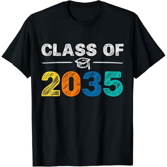 Class of 2035 Grow With Me First Day of School Graduation T-Shirt