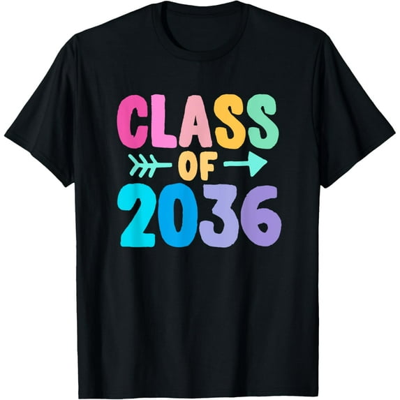 Class of 2036 Graduation Grow With Me T-Shirt