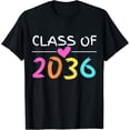 thumbnail image 1 of Class of 2036 Grow With Me Shirt Back School Colors Heart T-Shirt, 1 of 4