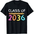 thumbnail image 1 of Class of 2036 Grow With Me Shirt Back School Colors Pencil T-Shirt mens t shirt，black，women，funny，misfits，men，journey，t-shirt, 1 of 4