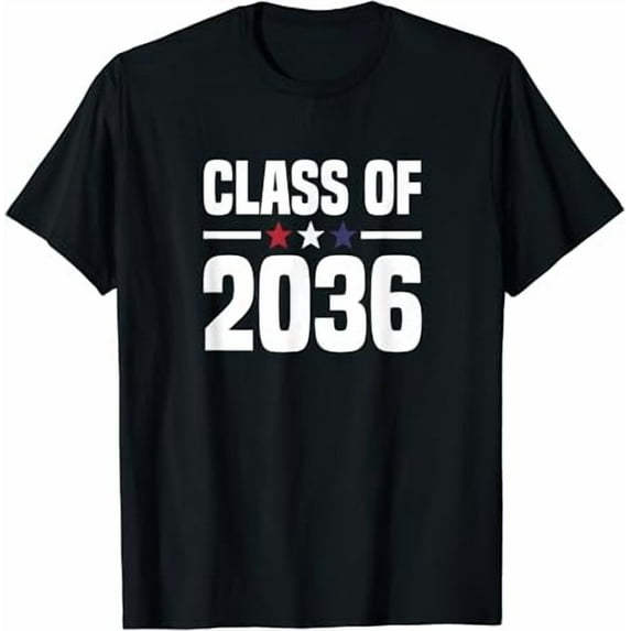 Class of 2036 Kindergarten Grow With Me Future Graduate T-Shirt