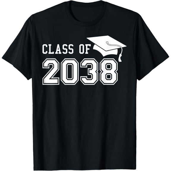 Class of 2038 Grow With Me First Day of School Graduation Adult T-shirt