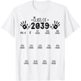thumbnail image 1 of Class of 2039 Grow with Me Handprint T Shirt All Size S-5XL, 1 of 4