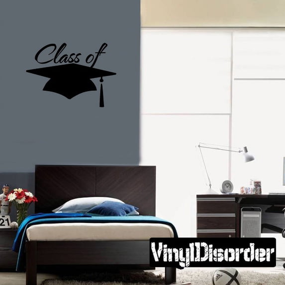 Class of your year Graduation Grad Vinyl Wall Decal Mural Quotes Words OC021 36 Inches
