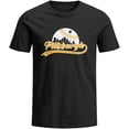 thumbnail image 1 of Classcial City Men''s Apparel for Baseball Fans Short Sleeve Shirt Cityscape Skyline T-Shirt for Men, 1 of 4