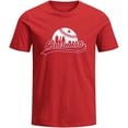 thumbnail image 1 of Classcial City Men''s Apparel for Baseball Fans Short Sleeve Shirt Cityscape Skyline T-Shirt for Men, 1 of 4