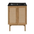 thumbnail image 1 of Classe 24 in. Oak Bathroom Vanity With Black Ceramic Sink Top, 1 of 8