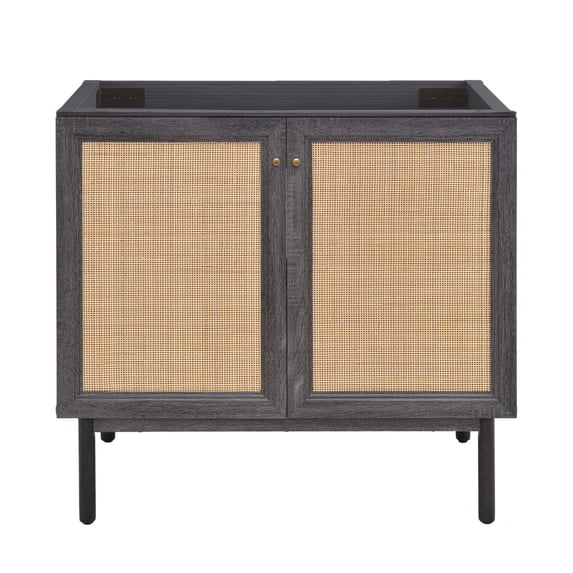 Classe 36" Bathroom Vanity in Black Cabinet Only