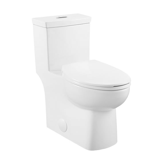 Classe One-Piece 12" Rough-in 1.1/1.6 GPF Dual Top Flush Elongated Toilet in Glossy White