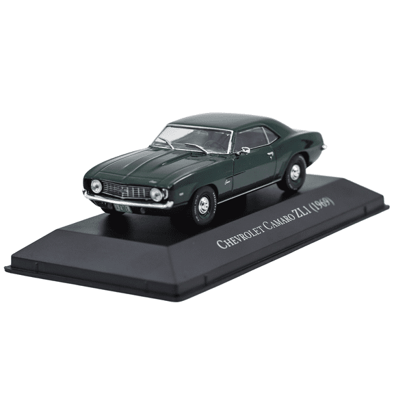 Classic 1:43 American Chevrolet Camaro ZL 1-1969 Diecast Car - Collectible Legendary Vintage Model with Display Case & Precisely Crafted for True Collectors