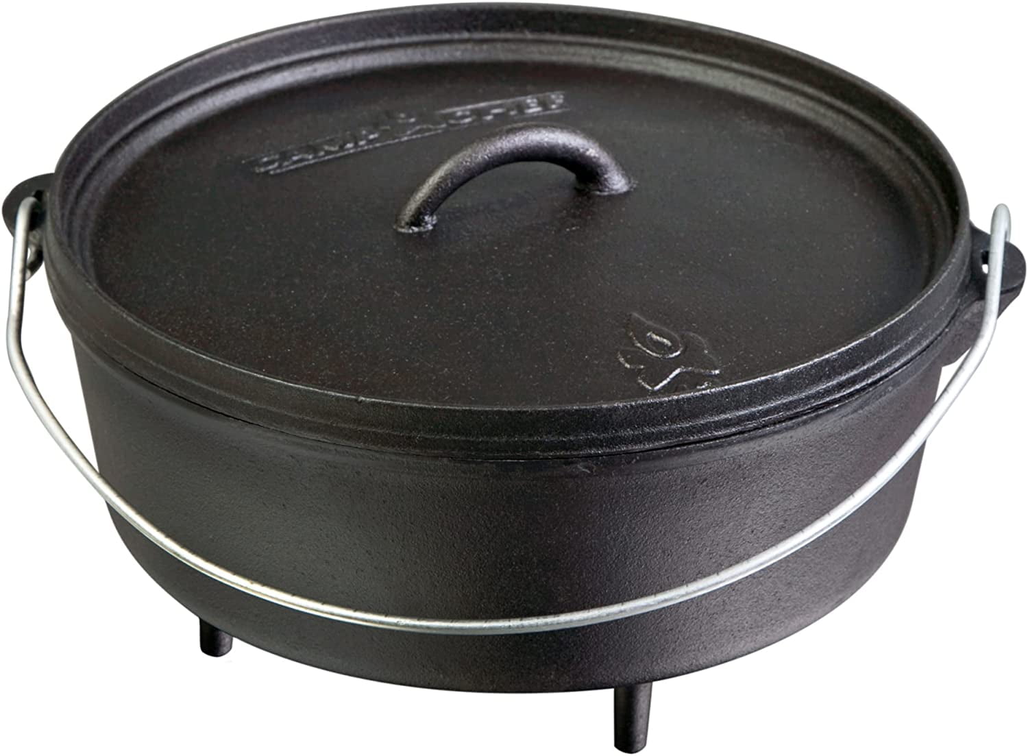 Classic Black 10-Inch Cast Iron Dutch Oven with Non-stick Finish