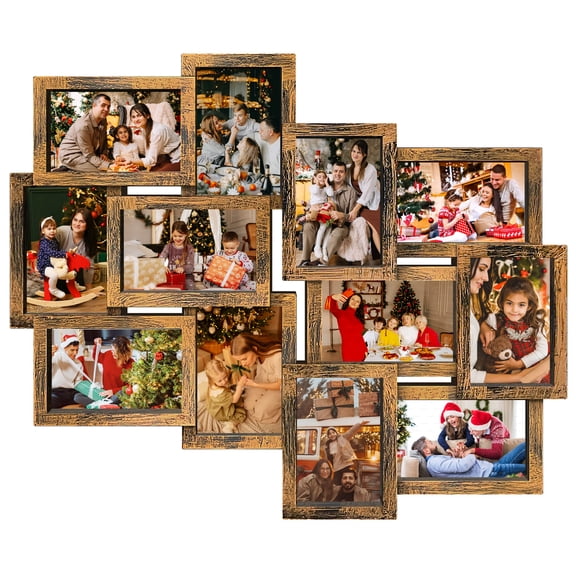 Collage Photo Frame 4x6, 12 Opening Gallery Display Picture Frames