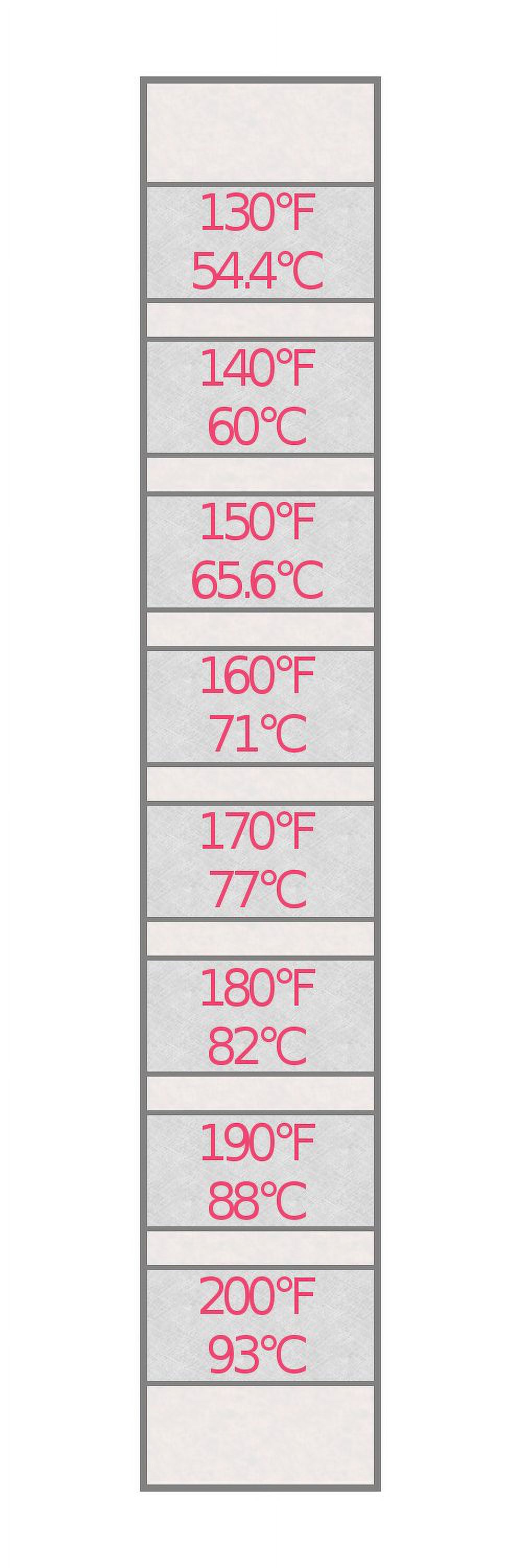 Classic 130200°F Temperature Label Pack Of 16 Labels