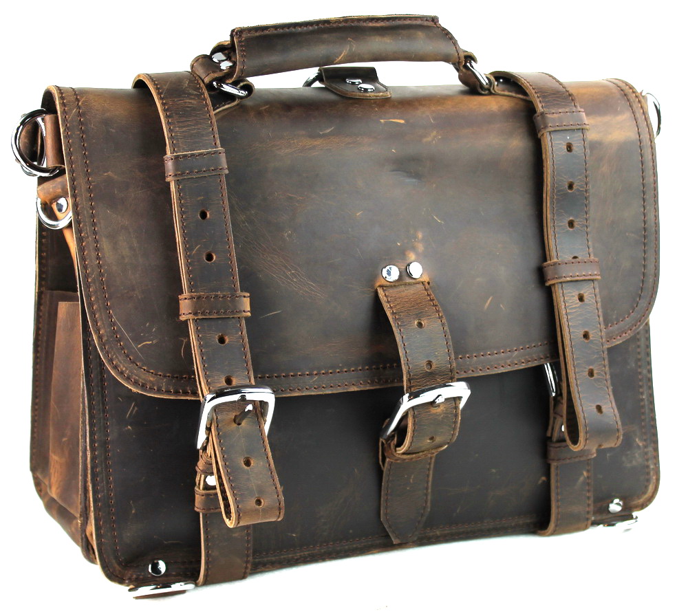 Classic 16 Large Leather Briefcase Backpack L09.DV