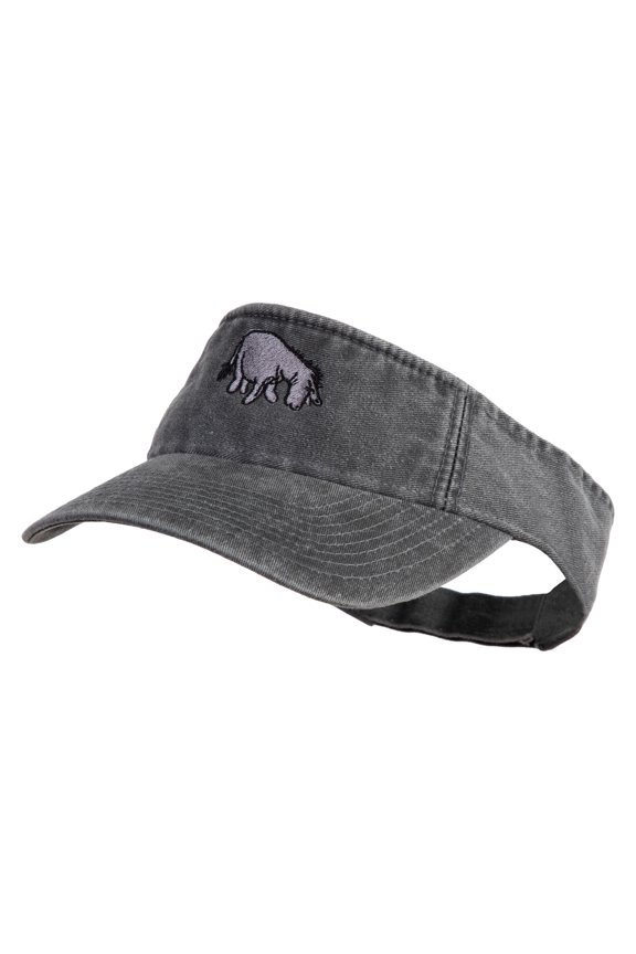 Classic 1926 Eeyore Embroidered Washed Pigment Dyed Visor - Black OSFM