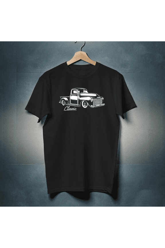 Classic 1950s Pickup Retro Vintage Truck Enthusiast Design Unisex T-Shirt up to size 5XL