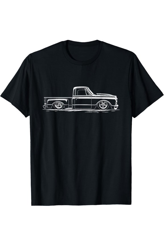 Classic 1967 C10 Stepside Truck 67 C10 Silhouette Truck T-Shirt