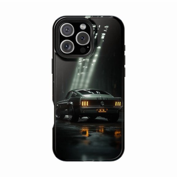 Classic 1967 Muscle Car iPhone Case Retro Automobile Artwork for iPhone 17 16 15 14 13 12 11 Pro Max