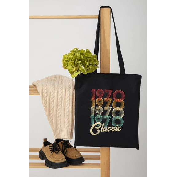 Classic 1970 Vintage 50th Birthday Retro Print - Top Pick Unisex Tote Bag D390294