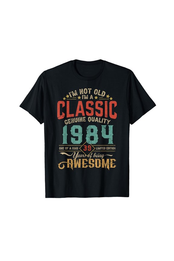 Classic 1984 Vintage Style Text Comfort Colors T-Shirt for Timeless Comfort and Style