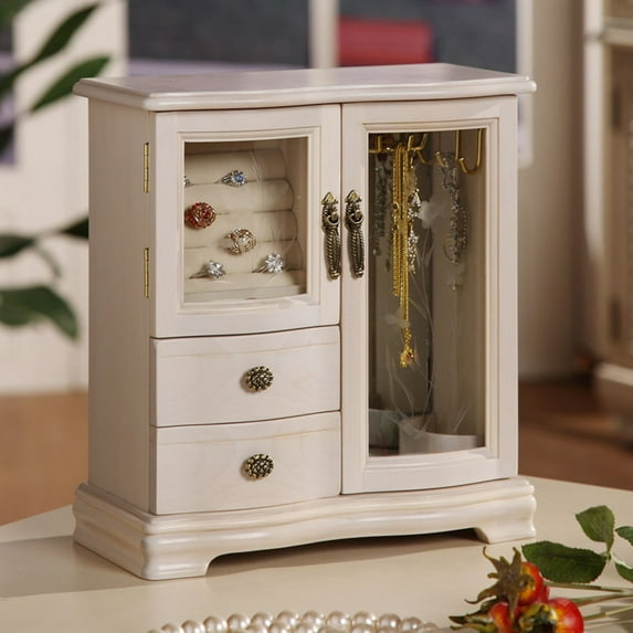 Classic 2-Door Jewelry Box - 10W x 10.5H in.