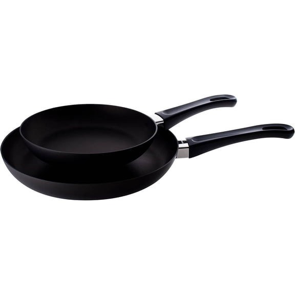 Classic 2-Piece Nonstick Fry Pan Set 8 Inch and 10.25 Inch, Black