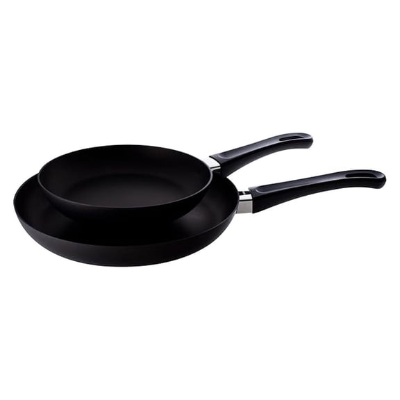 Classic 2-Piece Nonstick Fry Pan Set, 8-inch and 10 1/4-inch Compatible with Gas and Electric , Metal Utensil Safe, Oven Safe to 500F, Dishwasher Safe, Black