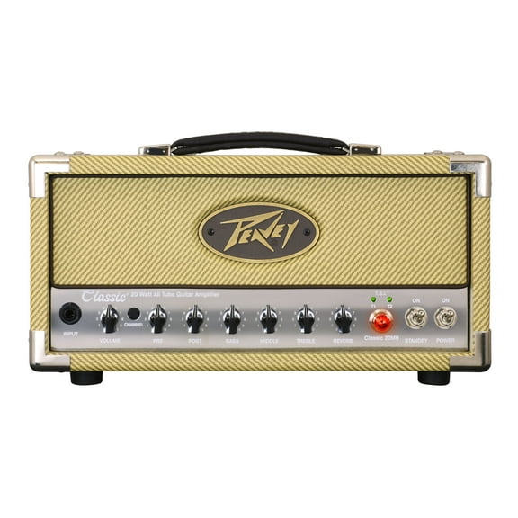 Revered by blues, country & rock players alike, Peavey Classic amps span the tonal landscape from vintage to contemporary withease, & the Classic 20 MH provides that tone in a highly portable package