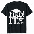 Classic 2024 Graduation Shirt Vintage Style Celebration Top - Walmart.com