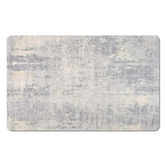 Classic 20x32 inch Modern Abstract Gray Bathroom Runner Rug - Soft, Non-Slip and Low Pile Rug, Perfect for Laundry Room, Entryway, Kitchen, Hallway, Doorway, and Bedroom