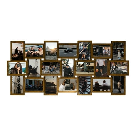 Classic 21 Openings Multiple Photo Frame Family Collage Picture Frames 6x4 Gold For Wall