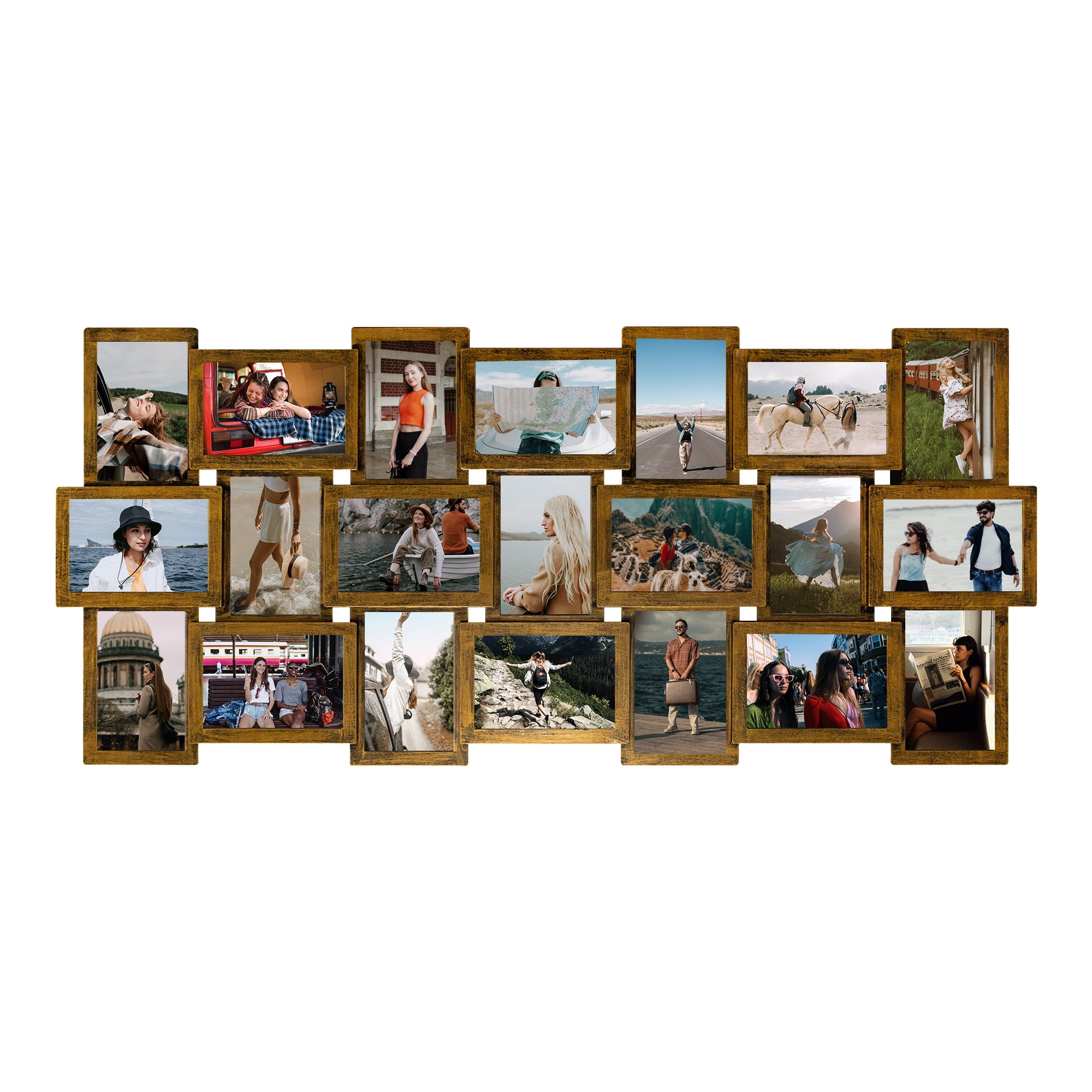 Classic 21 Piece Multiple Photo Frame Family Collage Picture Frames 6x4