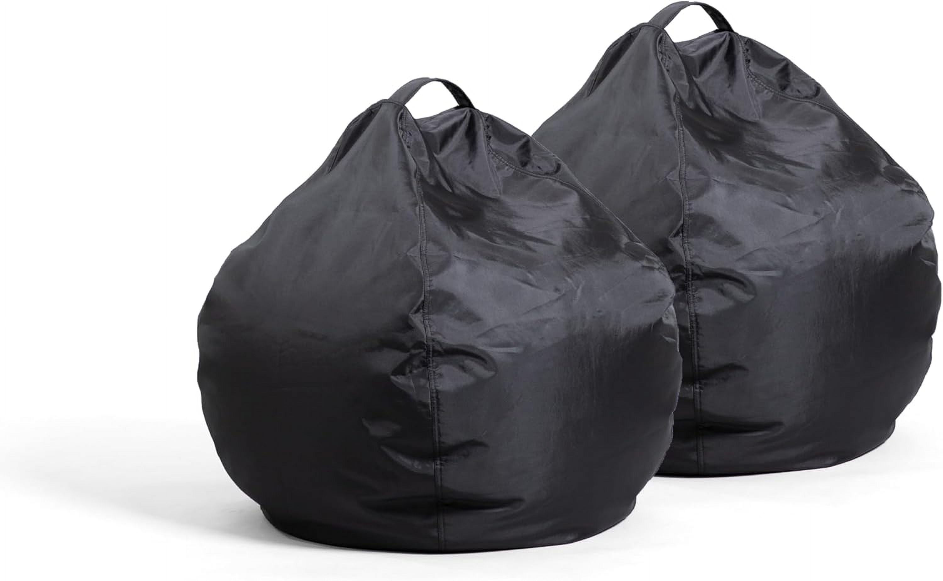 Classic 2pk Bean Bag Chairs Black Smartmax 2ft Teardrop